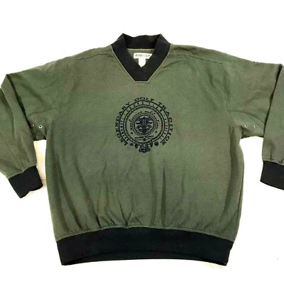 Vtg 90's Penguin Grand Slam Golf Sweatshirt Men Sz XL Golf V-Neck Arm Vents - Image 1 of 4