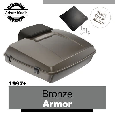 Advanblack Bronze Armor Razor Tour Pack Fits Harley Street Road Glide 1997+ - Image 1 of 4