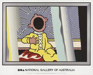ROY LICHTENSTEIN Reflections on the Scream 23.25" x 29" Poster 2013 Pop Art Mult - Picture 1 of 1