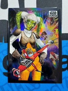 2022 Topps Chrome Star Wars Galaxy Refractors #98 Hera Syndulla - Picture 1 of 2