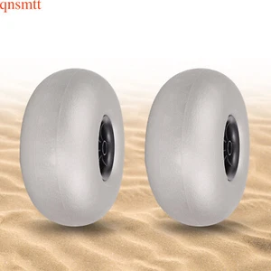 2Pcs Balloon Wheels 10" Replacement Big Beach Sand Tires for Kayak Dolly Canoe ! - Picture 1 of 12