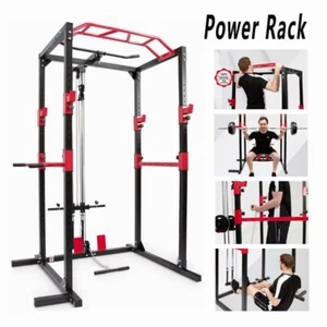Weight Bench Press Multi-Function Power Rack Fitness Station Home Gym Machine - Picture 1 of 8