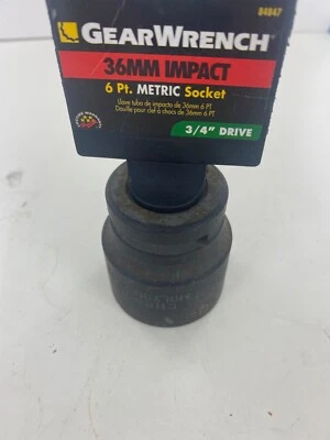 GEARWRENCH 84847 3/4" Drive 36mm Standard Impact Metric Socket 6 Point - Image 1 of 4