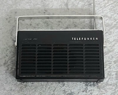 Telefunken Partner 200 Radio Transistor Kofferradio 1970er Netz Batteriebetrieb - Bild 1 von 2