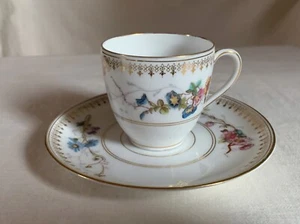 Jean Pouyat, Limoges. Demitasse set, hand decorated by Austrian Gutherz.1898. - Picture 1 of 14
