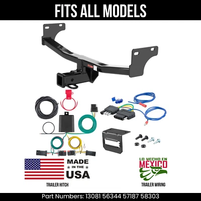 Enganche de remolque para Jeep Compass 11-16 con arnés de cableado de 5 pines se adapta a todos los modelos Curt Foto 1 de 4