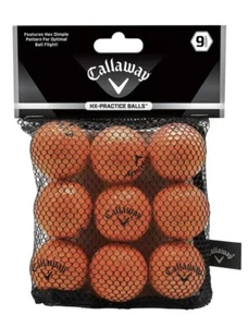 Callaway Golf HX Soft-Flite Practice Balls Orange 18 Balls Total w/Mesh Bag New - Picture 1 of 4