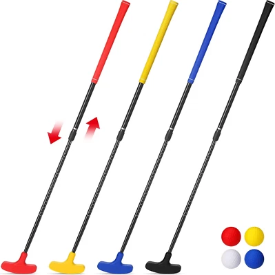 Golf Putters for Men and Women Two Way Mini Golf Putter with 4 Golf Balls Adjust - Image 1 of 4