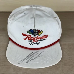 VTG White Raybestos Racing Team NASCAR Brakes Snapback Hat Made In USA Autograph - Picture 1 of 8