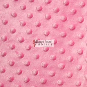 MINKY DOT SOFT FABRIC CUDDLE 55 COLOR 60"W BY THE YARD FREE SHIPPING!! - Picture 1 of 43