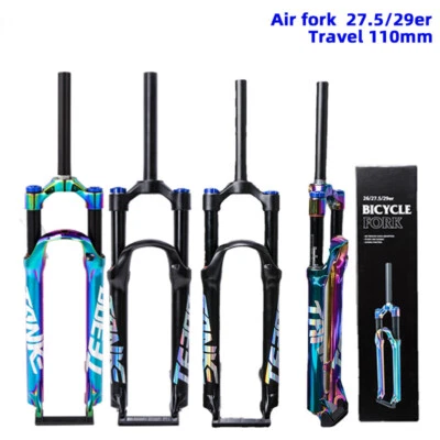 Travel 110mm Bicycle Fork Mountain Bike Suspension Air Fork 27.5 29inch MTB Fork - Image 1 of 4