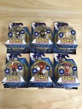 Sega Sonic The Hedgehog 2.5” Mini Figures Complete Set Of 6 w/Collectors Cards