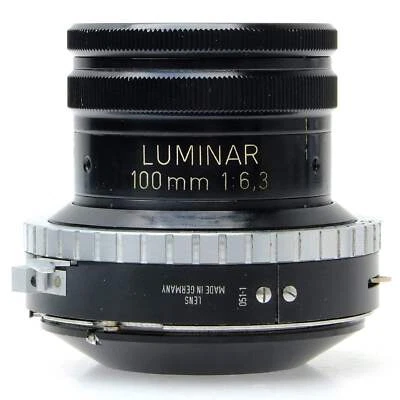 Zeiss 100mm f6.3 Luminar, Synchro Compur, dust 4618744 - Image 1 of 4