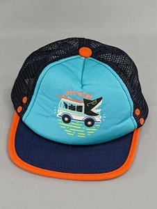 Kinder Let's Ride Surfer Hai bedruckt Snapback Baseball Cap Trucker Mütze - Bild 1 von 5