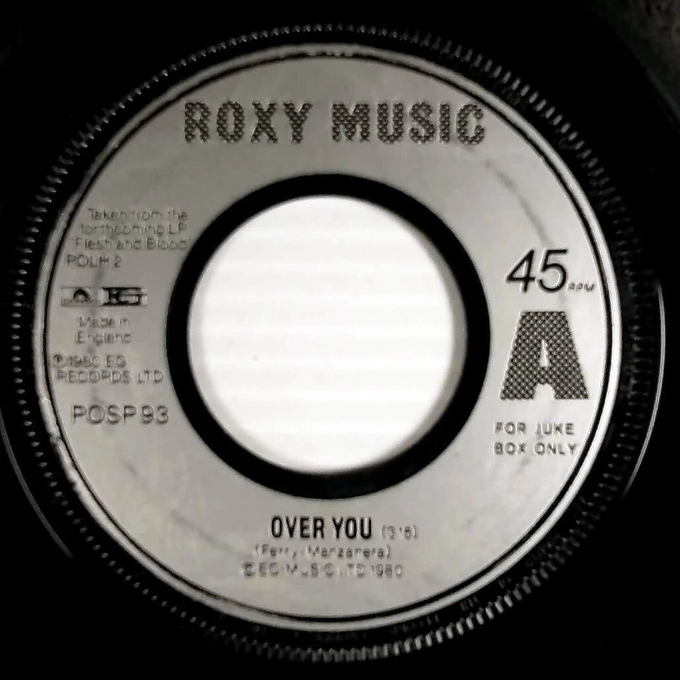 Roxy Music - Over You / Manifesto [7" 45 rpm Single] UK Import - Image 1 of 1