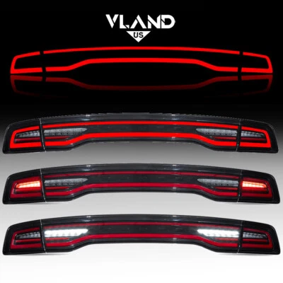 Luces traseras LED transparentes con animación y secuencial para Dodge Charger 2011-2014 Foto 1 de 4
