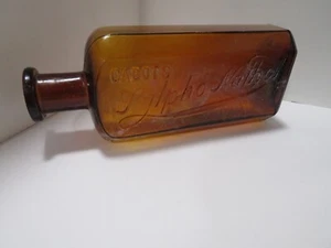 Cabot's Sylpho-Nathol Amber Glass Bottle - Picture 1 of 9