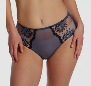Simone Perele Women's Blue Intrigue Retro Brief Panty Size 3 - Picture 1 of 3