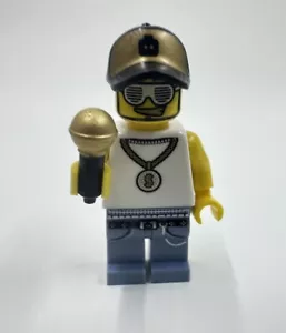 LEGO RARE minifigure Rapper 8803 Series 3 Collectible Cmf Lot 2011 Accessories - Picture 1 of 4