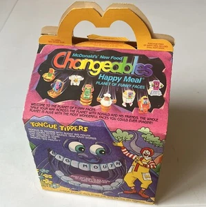 McDonald's Changeables Happy Meal Box 1988 Planet of Funny Faces - Picture 1 of 5