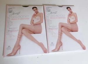 2 Pantimedias Hane Leg Boost celulitis suavizantes estilo BB0001 talla IJ apenas negras - Imagen 1 de 2