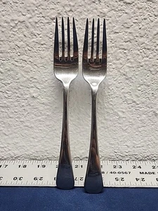 SILVERWARE ~ ONEIDA CHANDLER ~ DINNER FORK 8" REPLACEMENTS Set of 2 - Picture 1 of 4