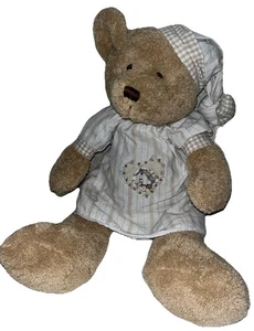 18” kid kraft Brown teddy bear Plush with Gown Hat Stuffed Bear READ - Picture 1 of 7