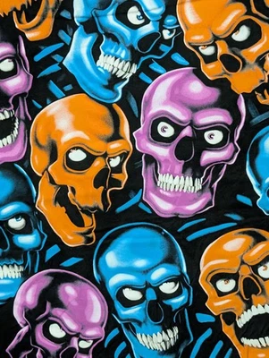 Liquid Blue Mens T-shirt Black Skull Pile Multi Colored 2XL #3705 NWOT - Image 1 of 4