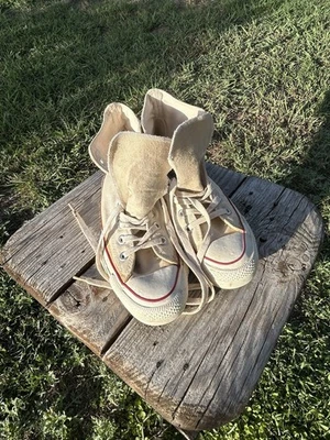 Vintage 70's - 80's Converse Chuck Taylor Made In USA High Top Sneakers Size 5.5 - Image 1 of 4