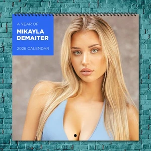Mikayla Demaiter 2026 Wall Calendar, 12-Month Celebrity Photo Calendar - Picture 1 of 4