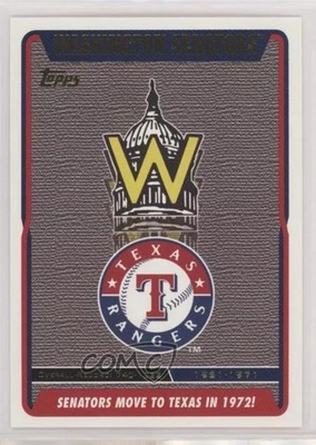 2005 Topps Washington Nationals Box Set Washington Senators #52 - Image 1 of 2