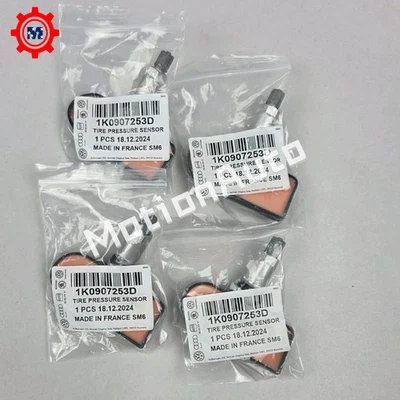 New 4X OEM TPMS Tire Pressure Monitoring Sensor 1K0907253D for AUDI VW - Imagem 1 de 4