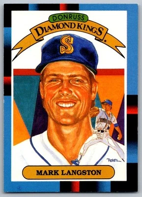 1988 Donruss Super Diamond Kings Mark Langston Seattle Mariners #20 - Image 1 of 2