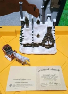 Harry Potter Hog’s Head Inn W/Hogwarts Sleigh - Bradford Exch Hawthorne Village  - Picture 1 of 2