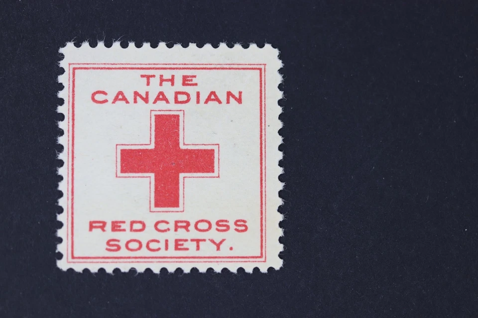 SELLO DE LA SOCIEDAD DE LA CRUZ ROJA CANADIENSE MH SELLO DE CARIDAD CANADÁ Foto 1 de 2