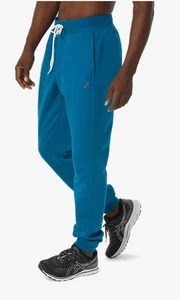 Men's Asics Sunday Sana Fleece Joggers Deep Sea Teal Small - Picture 1 of 10