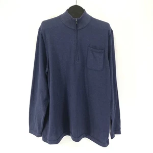 Suéter Pullover REI COOLMAX 1/4 Cremallera Para Hombre XXL Azul Elástico Tejido Exterior Senderismo - Imagen 1 de 10