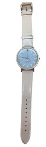 Kate Spade Womens Three-Hand Gold-Tone Stainless Steel Watch Pink Leather No Bat - Picture 1 of 11