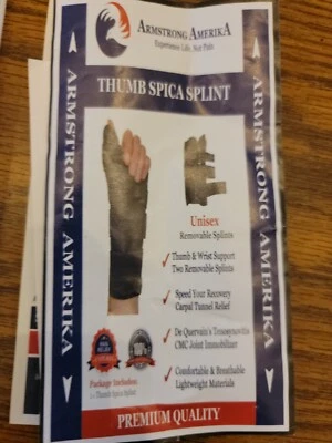  Muñequera con férula de espica para pulgar izquierda tamaño mediano/pequeño  Foto 1 de 3