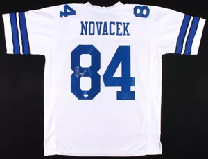 Jay Novacek #84 inscribed Signed Jersey (JSA COA) Dallas Cowboys SUPERBOWL CHAMP - Picture 1 of 4