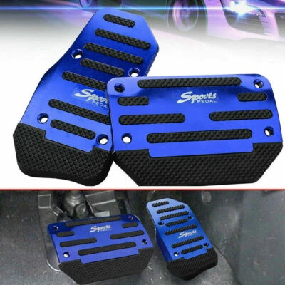 1Set Universal Non-Slip Automatic Gas Brake Foot Pedal Cover Pad Car Accessories - Image 1 of 4