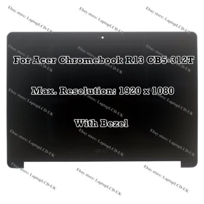 13.3" Acer Chromebook R 13 CB5-312T CB5-312T-K5X4 FHD LCD Touch Screen Assembly - Image 1 of 4