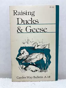 RAISING DUCKS & GEESE Vivian Bird Waterfowl Mallard Goose Gosling Duckling Book - Picture 1 of 3