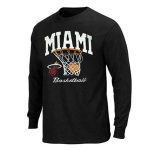 Miami Heat Adidas Originals "Good Stuff" Long Sleeve Black Thermal Men's (S-2XL) - Picture 1 of 1