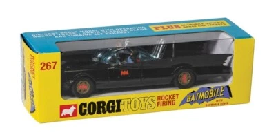 CORGI TOYS 267 BATMOBILE (REISSUE) WITH BATMAN & ROBIN 1966-RT26701 - Image 1 of 4