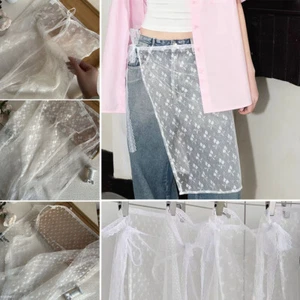 Tenda scoreggia abbinata a gonne e pantaloni legati pizzo a strati filato gonna W - Foto 1 di 17
