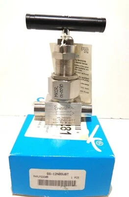 1/2" Swagelok SS-12NBSW8T Severe Service Union Bonnet Needle Valve 1/2" TSW - Image 1 of 4