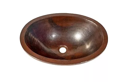 19" Oval with Apron Copper Sink Foto 1 de 4