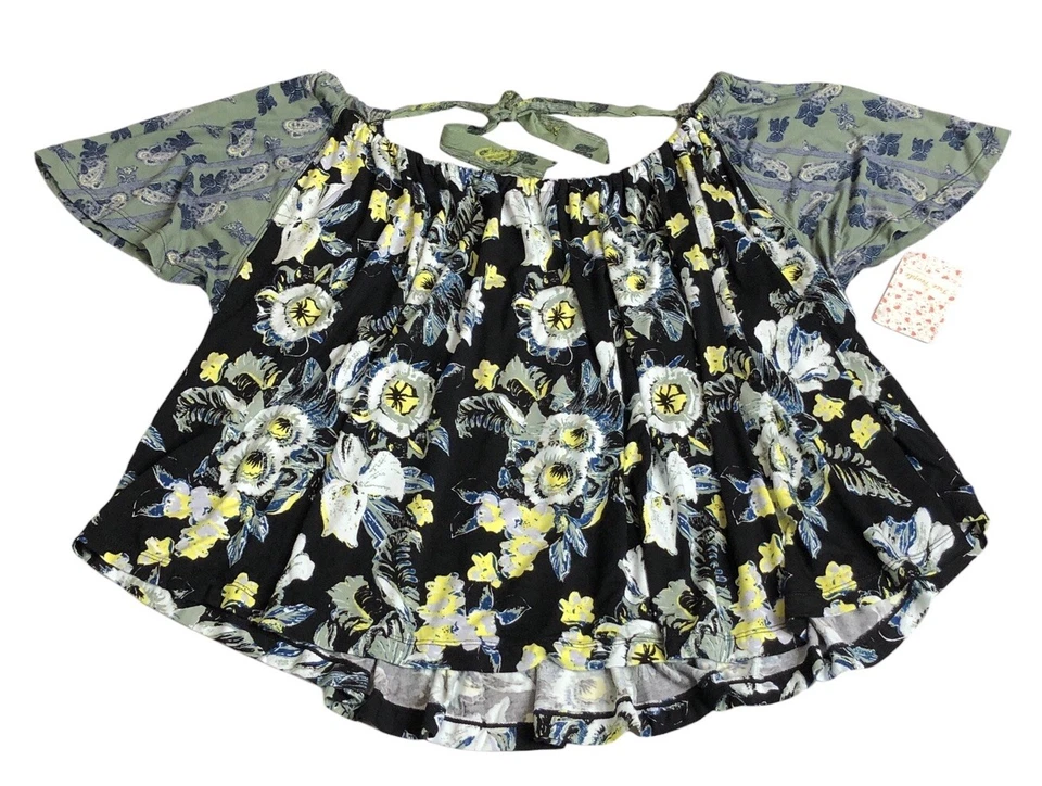 People Womens Baja Babe OB966874 Top Relaxed Ivory Multicolour Size XS