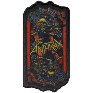 ANTHRAX EVIL KING PRINTED SEW OR IRON ON PATCH OFFICIALLY LICENSED - Picture 1 of 7